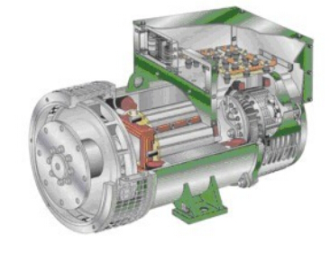 高石碑镇发电机内部结构图